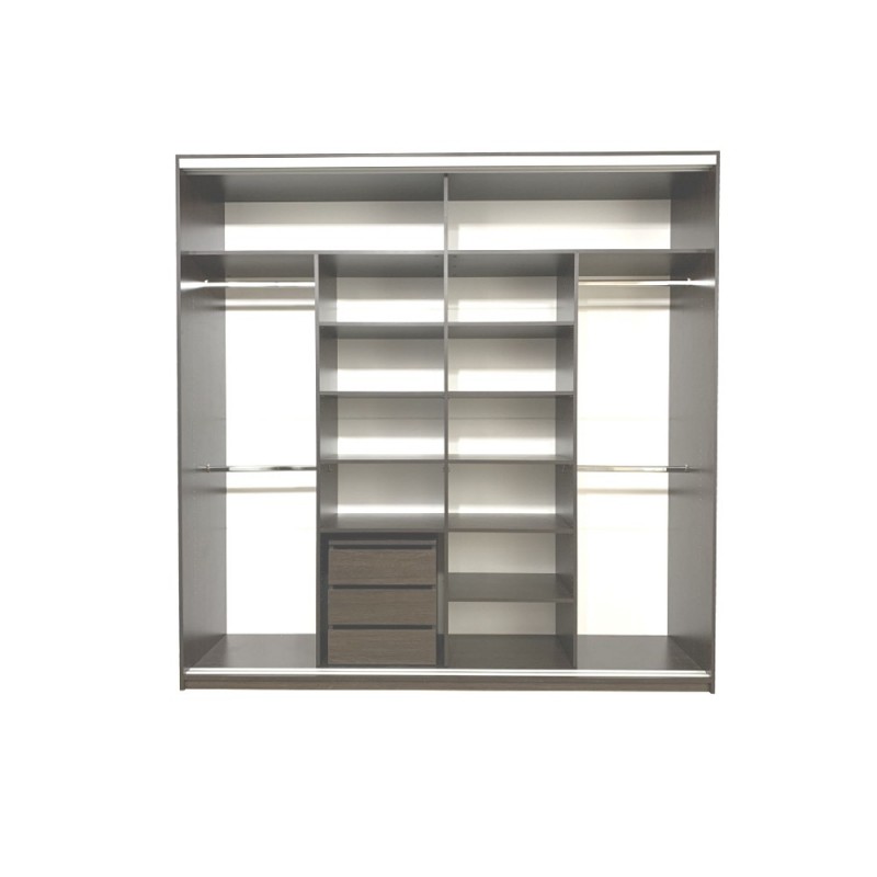 Dulap cu usi culisante, Stejar Urban/Stejar Gold /Grafit