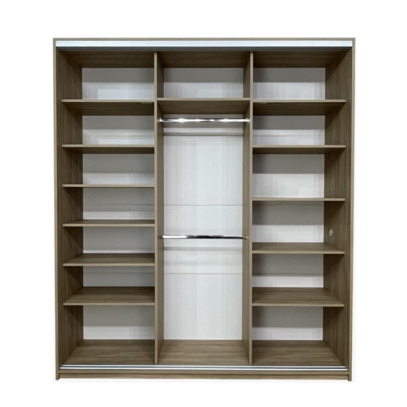 Dulap cu usi culisante, Stejar Urban/Stejar Gold /Grafit