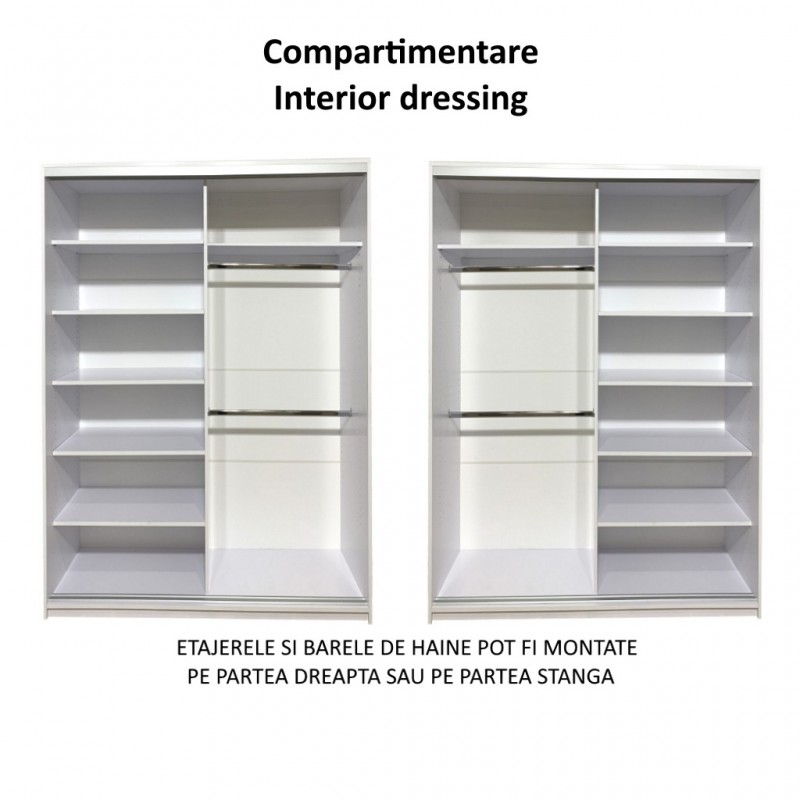 Dulap cu usi culisante, Alb