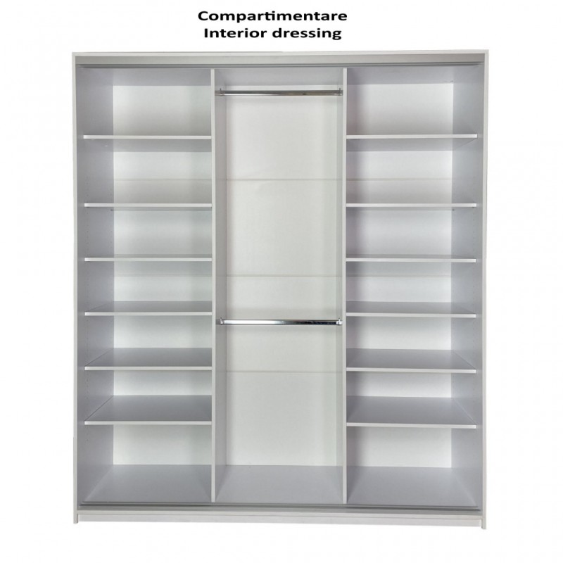 Dulap cu usi culisante, Alb