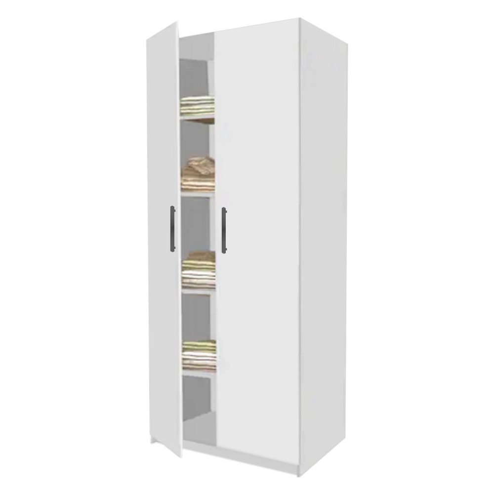 Dulap Toby cu 4 polite din PAL Alb de 18 mm