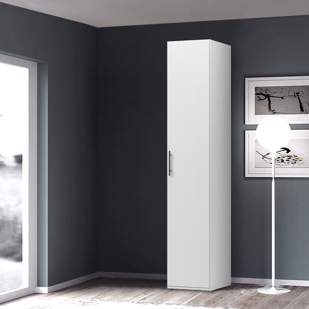 Dulap 1 usa E4, Alb, L45xH200xA50 cm