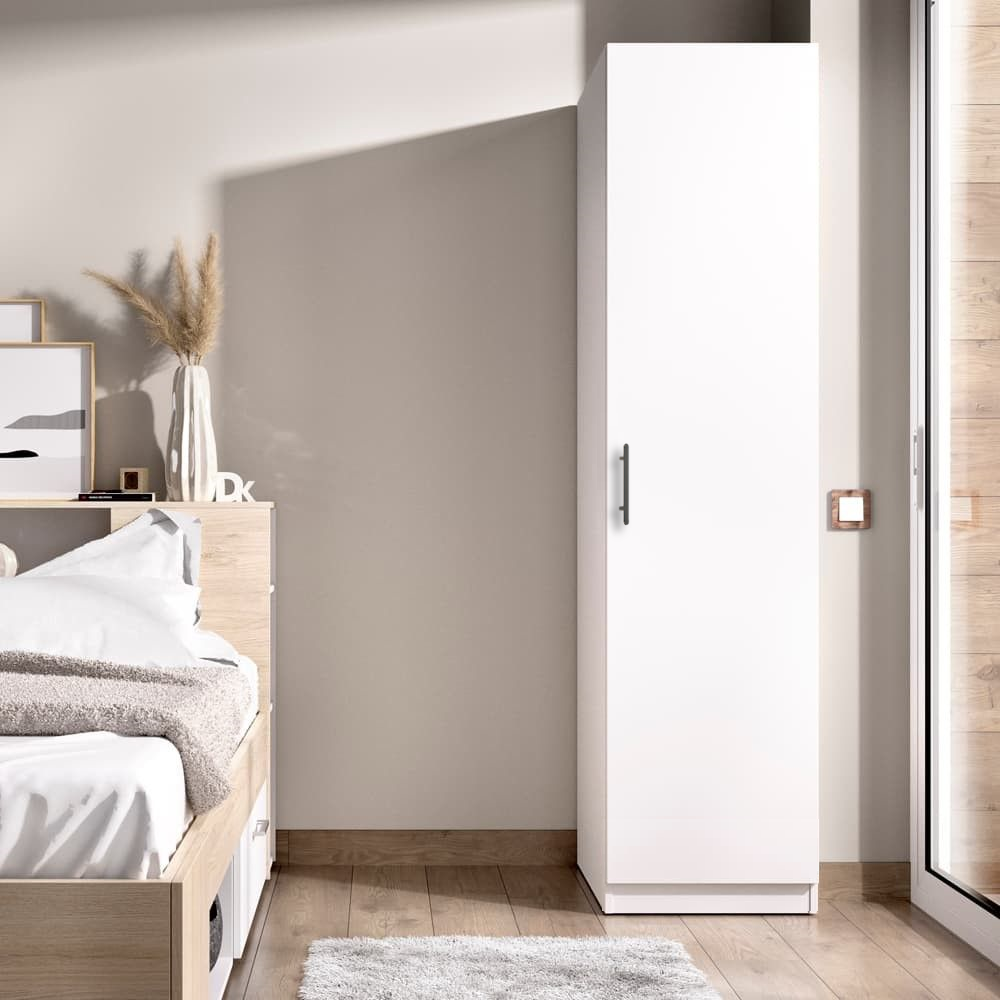 Dulap 1 Usa Et2, Alb, L45xH200xA50 cm