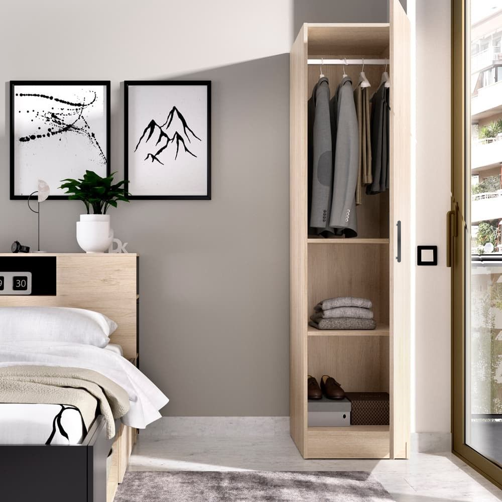 Dulap 1 Usa Et2, Stejar Sonoma, L45xH200xA50 cm