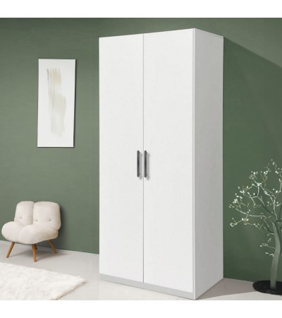 Dulap E4, Alb, cu 4 etajere, PAL 18 mm