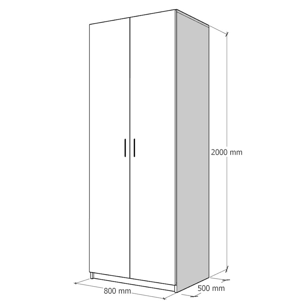 Dulap E4 Sonoma cu 4 etajere PAL 18 mm