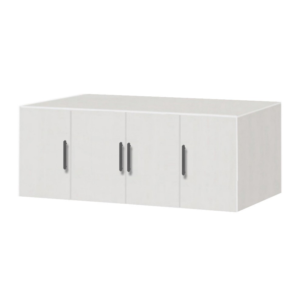 Suprapozabil cu 4 usi Salonic Alb L180xH40xA50 cm