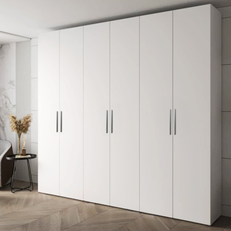 Dulap Mondo 6 Usi, Stejar Monacco, L240xH220xA50 cm, balamale cu amortizor