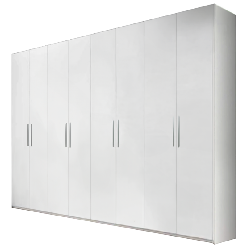 Dulap Mondo Lara cu 8 usi Alb L320xH220xA50 cm