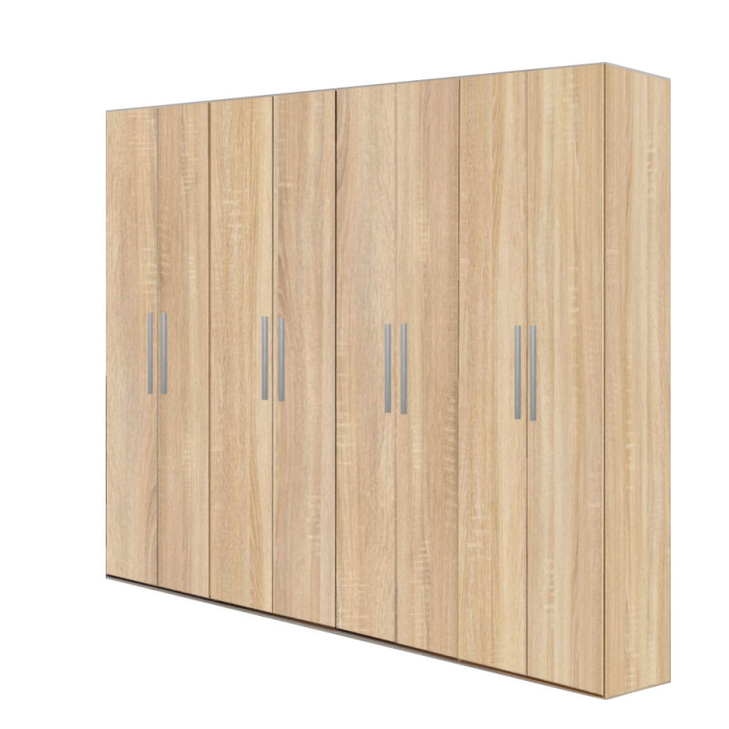 Dulap Mondo Lara cu 8 usi Alb L320xH220xA50 cm