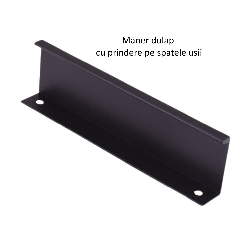 Dulap King Lara cu 8 usi Alb Grafit Gold L320xH240xA50 cm