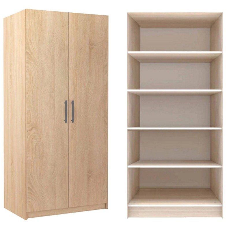 Dulap E4 Sonoma cu 4 etajere PAL 18 mm